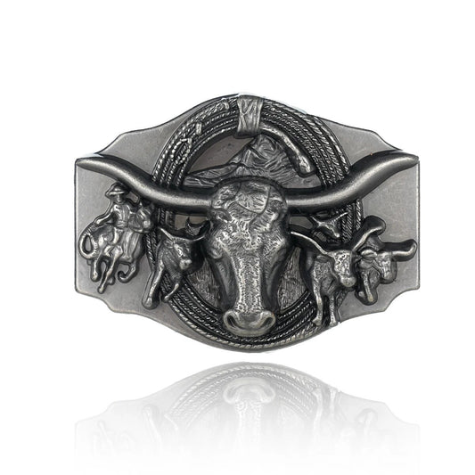 Boucle de Ceinture Western Longhorn