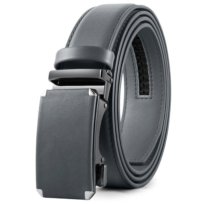 Ceinture homme cuir véritable, boucle automatique
