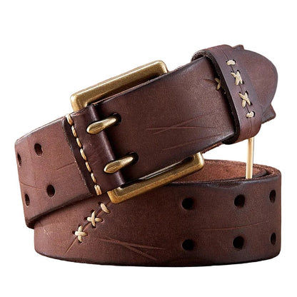 Ceinture Homme Cuir Véritable Style Militaire
