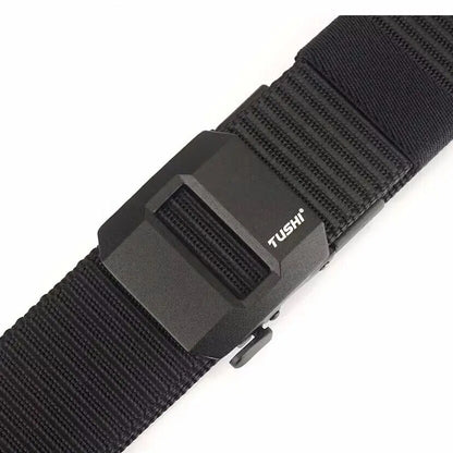 Ceinture à crémaillère homme en toile