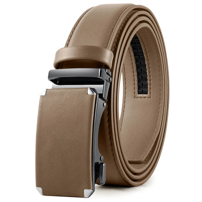 Ceinture homme cuir véritable, boucle automatique
