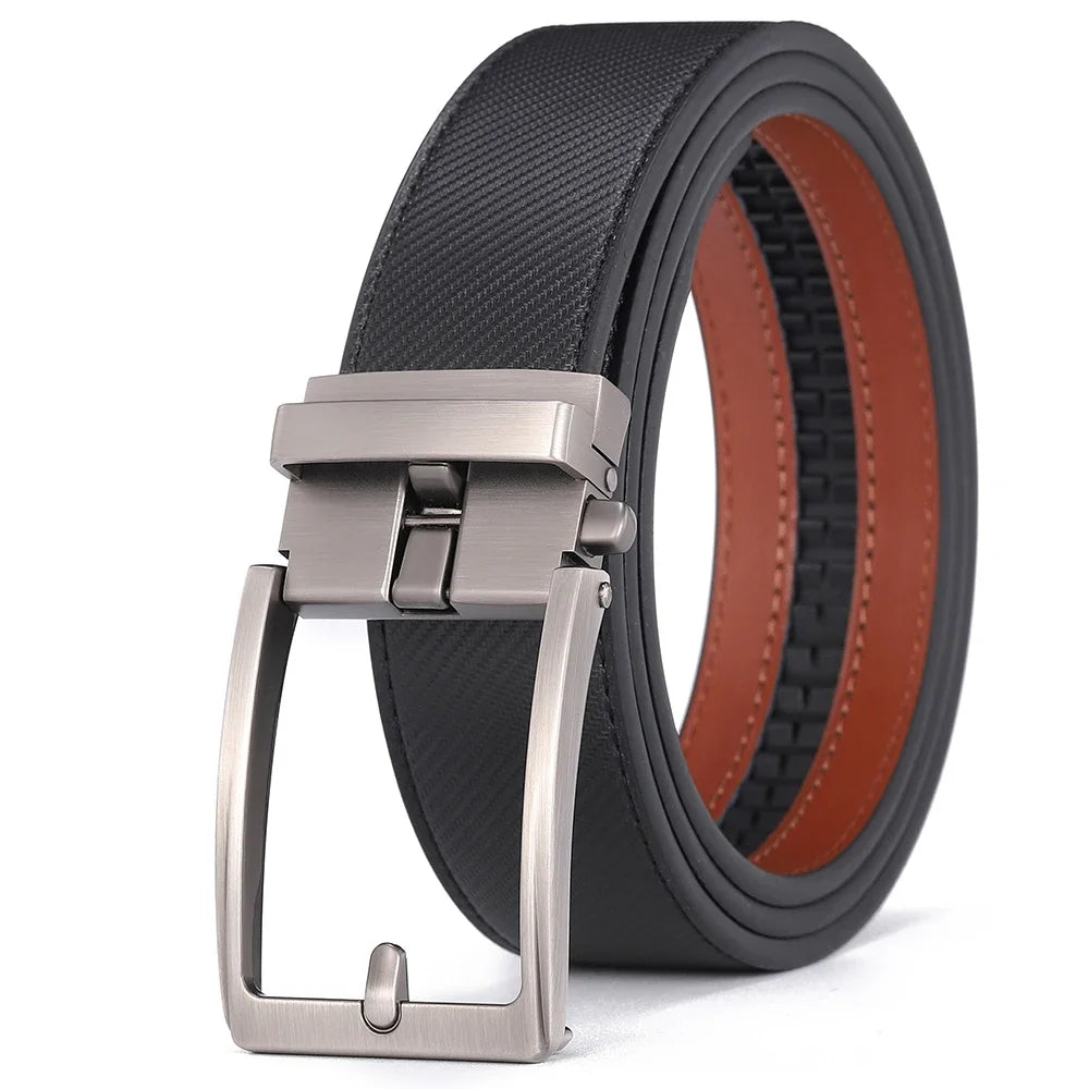 Ceinture cremaillère homme, boucle élégante