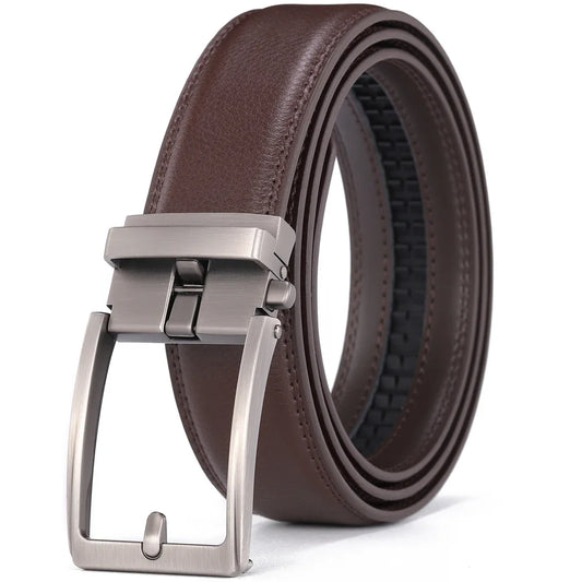 Ceinture cremaillère homme, boucle élégante