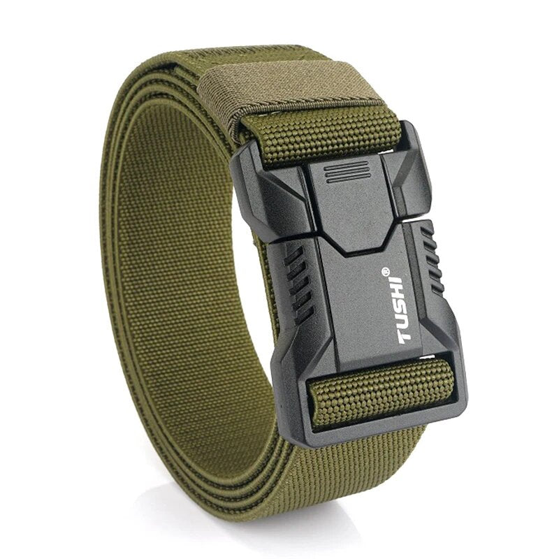 Ceinture Tactique Automatique Homme Boucle Aluminium à Dégagement Rapide