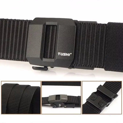 Ceinture à crémaillère homme en toile
