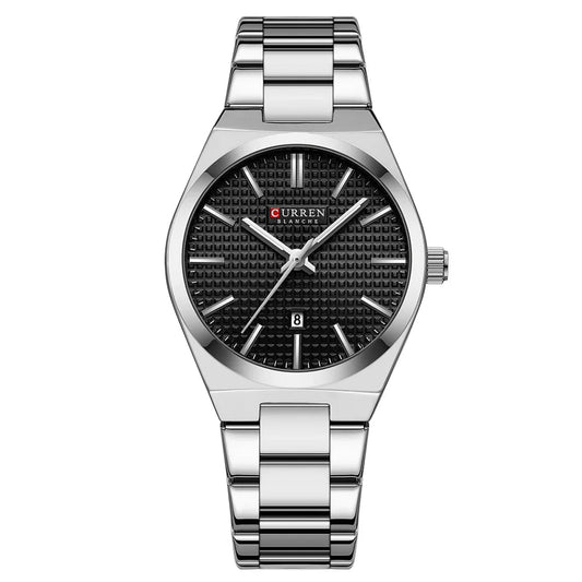 Montre Femme Élégante en Acier Inoxydable – Quartz, Étanche et Date Lumineuse
