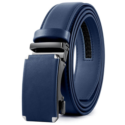 Ceinture homme cuir véritable, boucle automatique