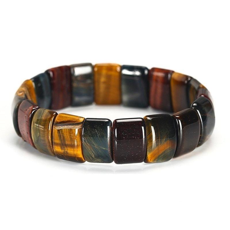 Bracelet - OEIL DE TIGRE TRICOLORES