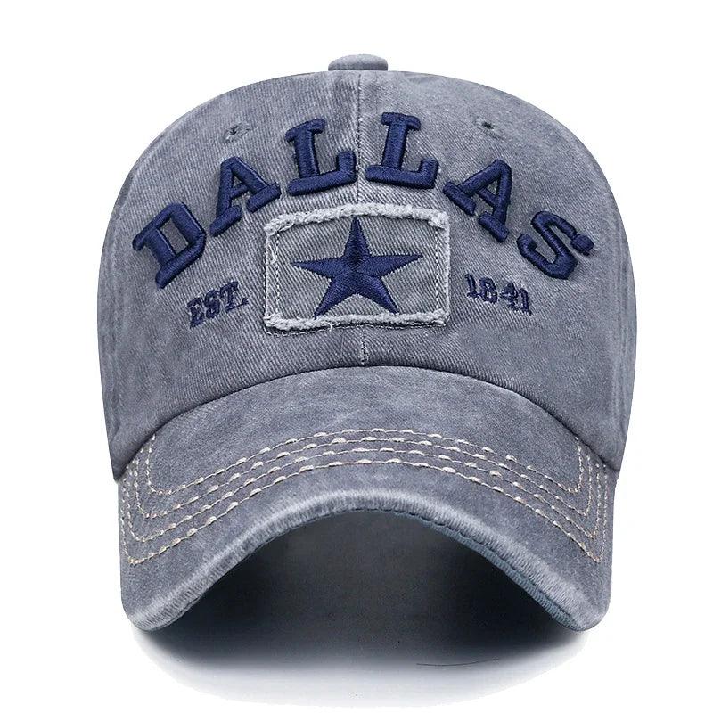 Casquette DALLAS grise face