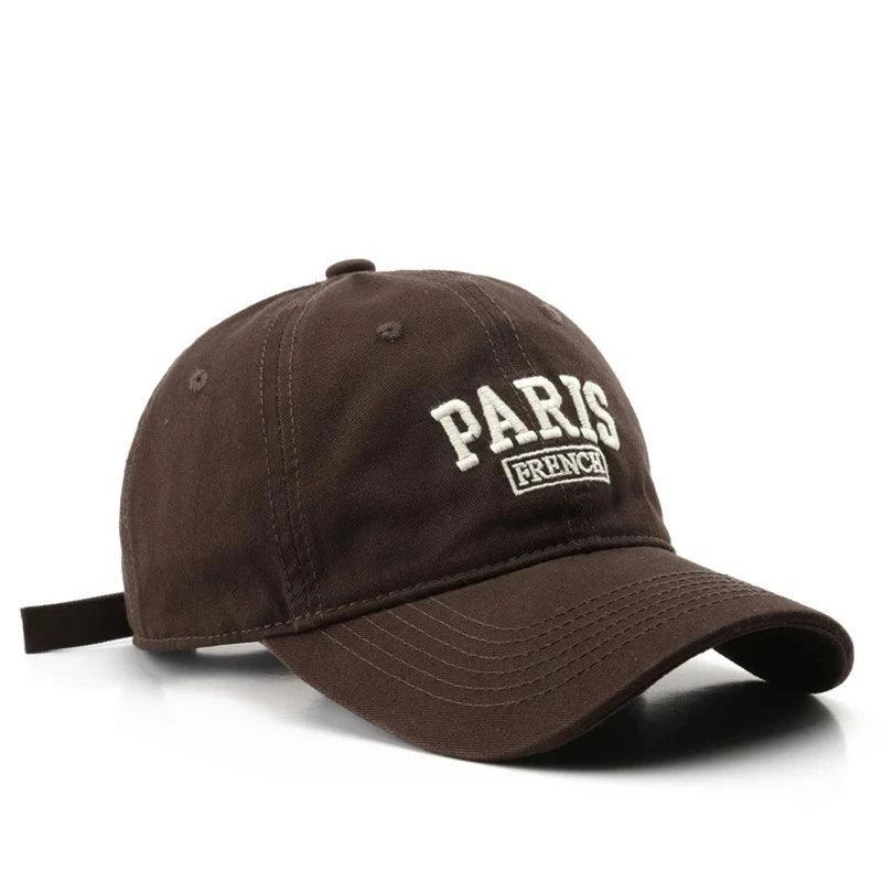 Casquette Paris marron