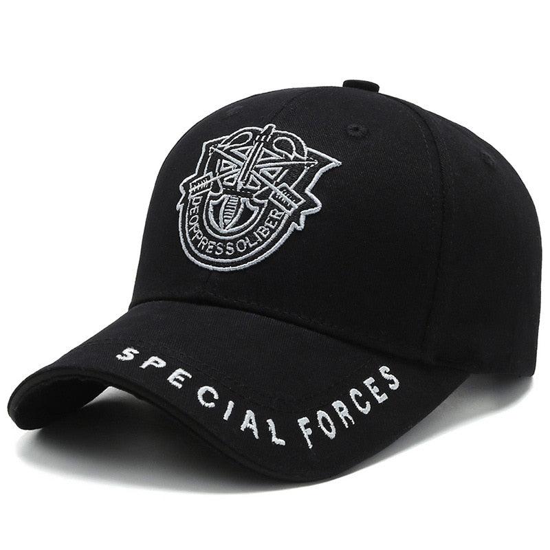 Casquette Special forces noir & blanc