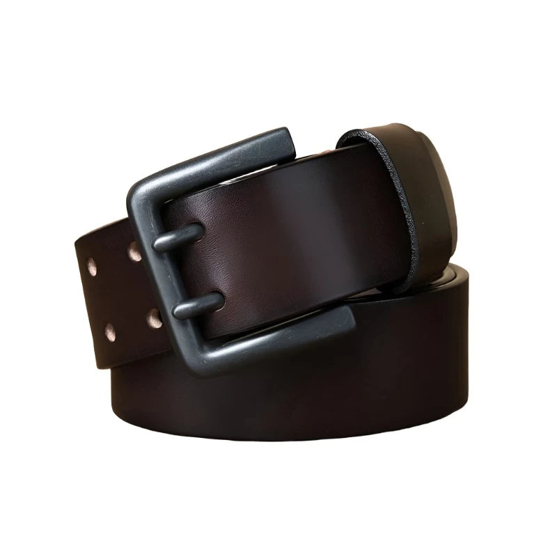 Ceinture Cowboy Cuir pour Homme Café