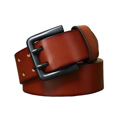 Ceinture Cowboy Cuir pour Homme Bordeaux