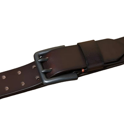 Ceinture Cowboy Cuir pour Homme Café