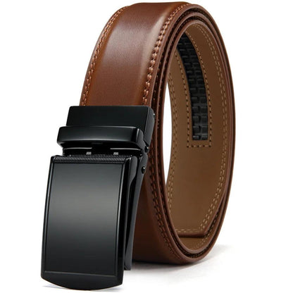 Ceinture Cuir Boucle Automatique Marron K4