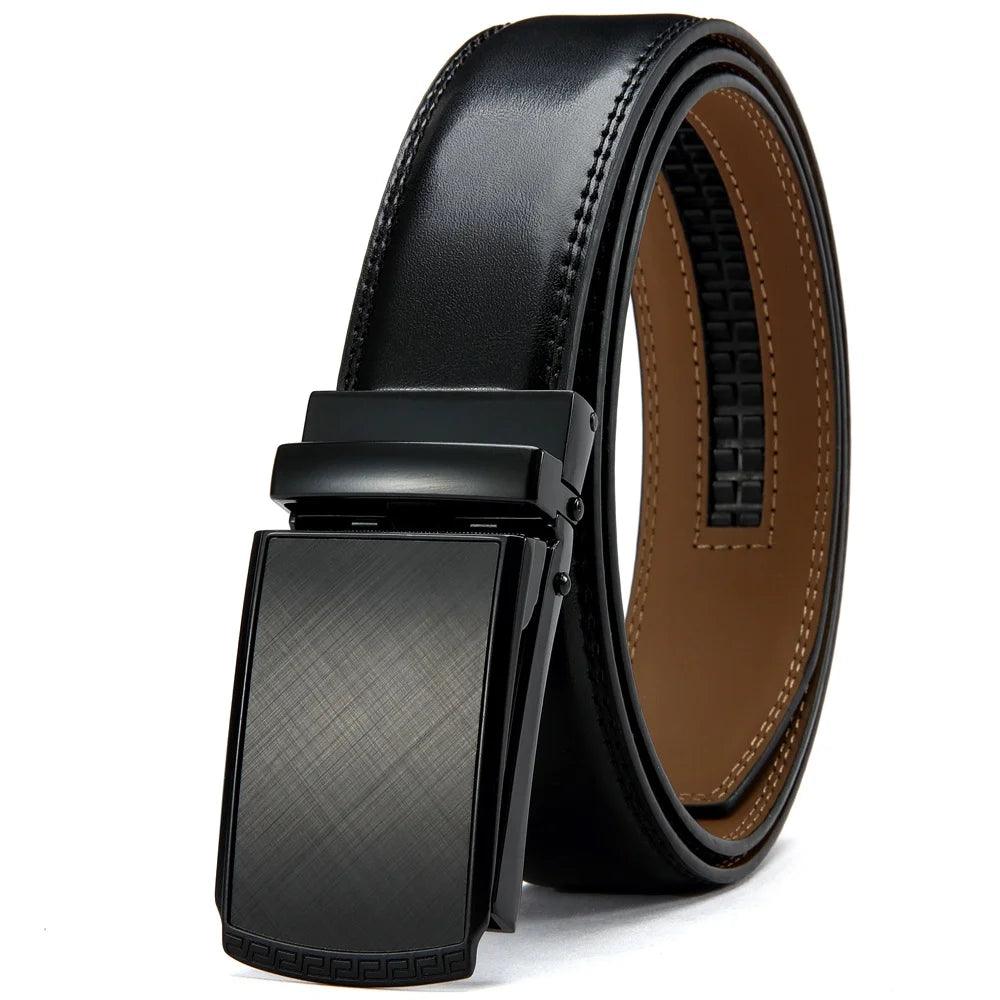 Ceinture Cuir Boucle Automatique Noir K3