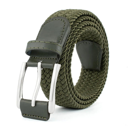 Ceinture Elastique en toile vert militaire