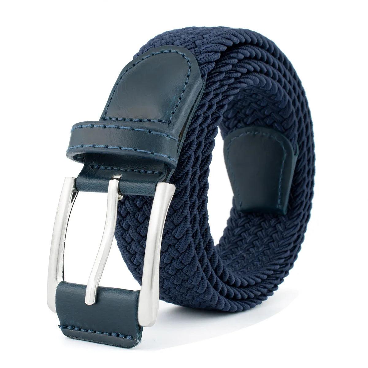 Ceinture Elastique en toile bleu