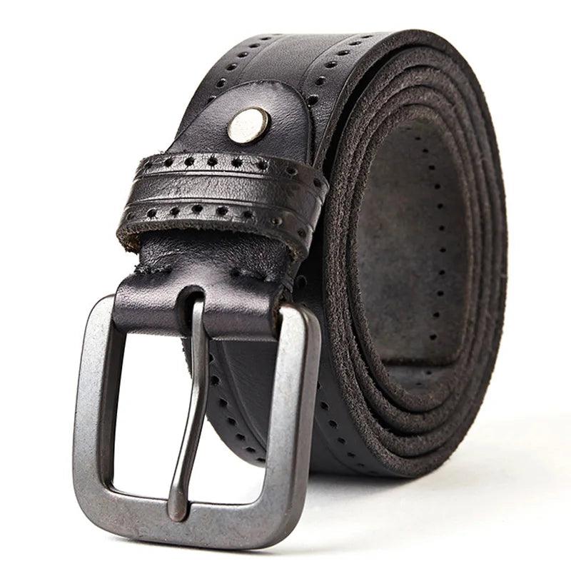 Ceinture Cuir Vachette noire