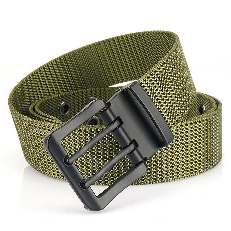 Ceinture en Tissus Homme double ardillon