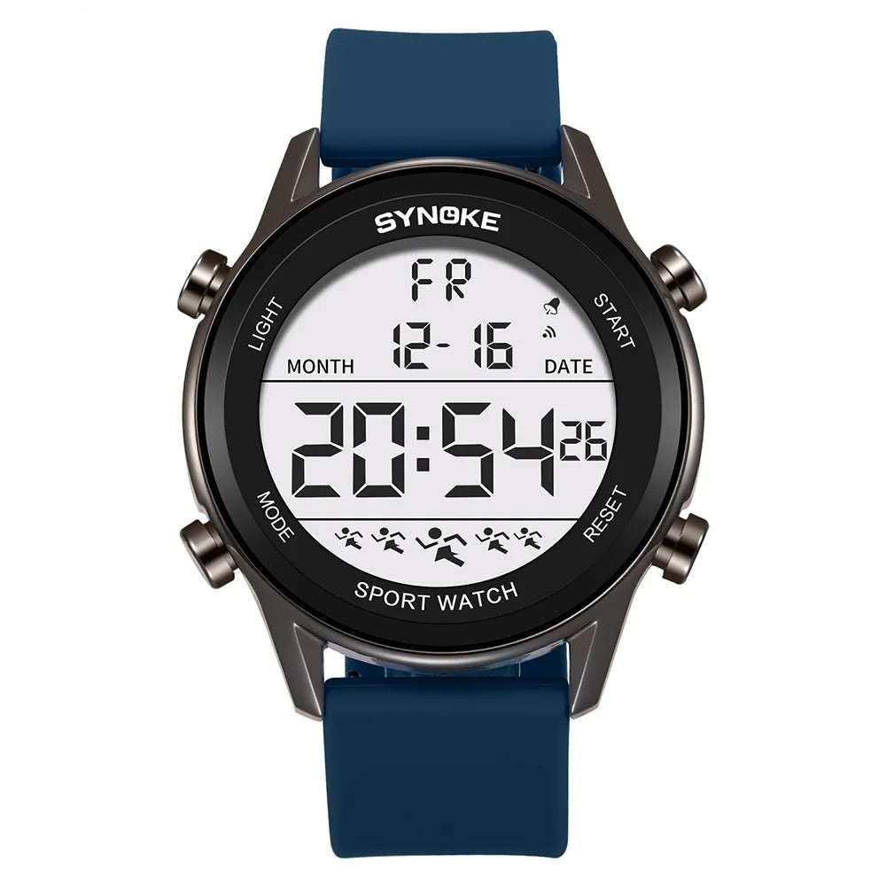 Montre Digitale Sport Homme Grand Écran LED