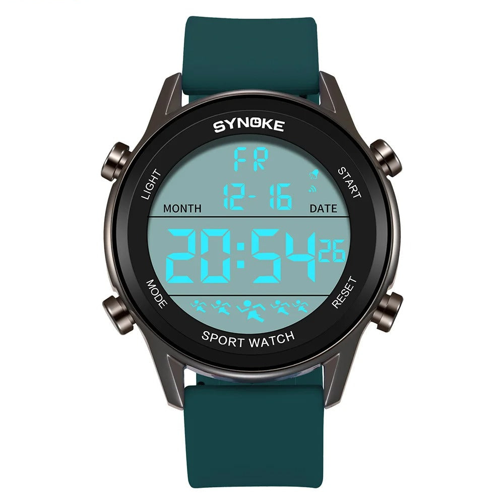 Montre Digitale Sport Homme Grand Écran LED