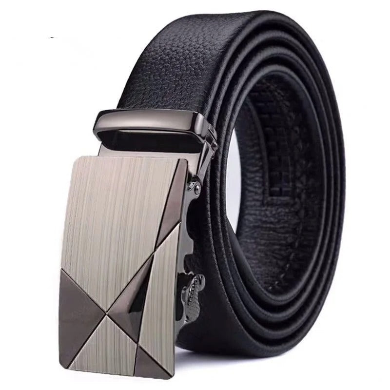 Ceinture Automatique pour Homme Boucle Triangle Grise
