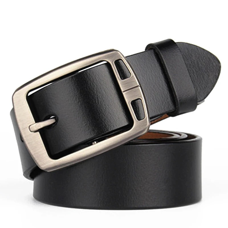 Ceinture vintage en cuir véritable pour Homme