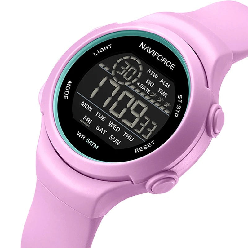 Montre Femme Sport Chic – LCD & Bracelet Silicone