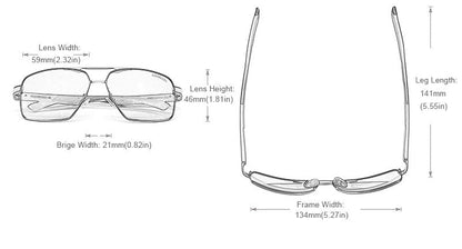 Lunettes de Soleil Polarisées en Aluminium