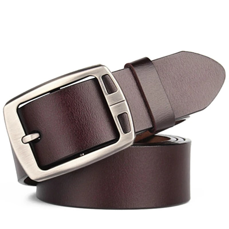 Ceinture vintage en cuir véritable pour Homme