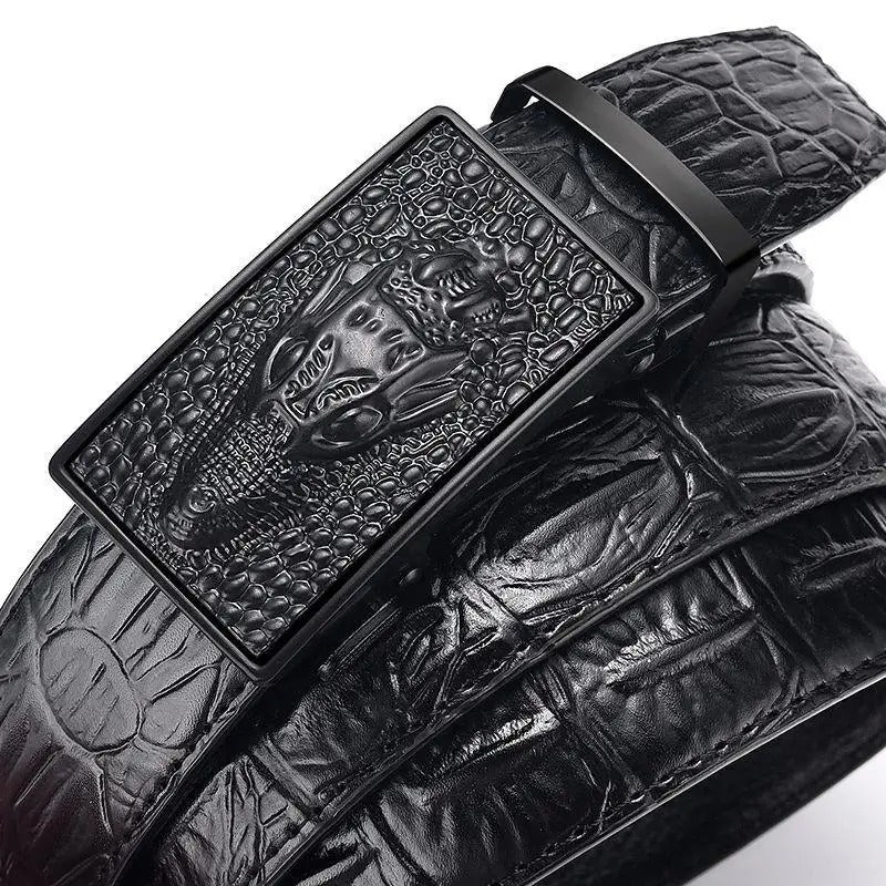 Ceinture Automatique pour Homme motif Crocodile