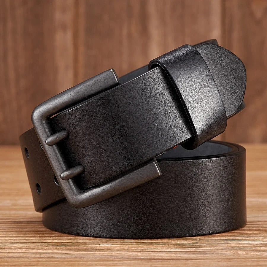 Ceinture Homme en cuir véritable Bouble Double ardillon