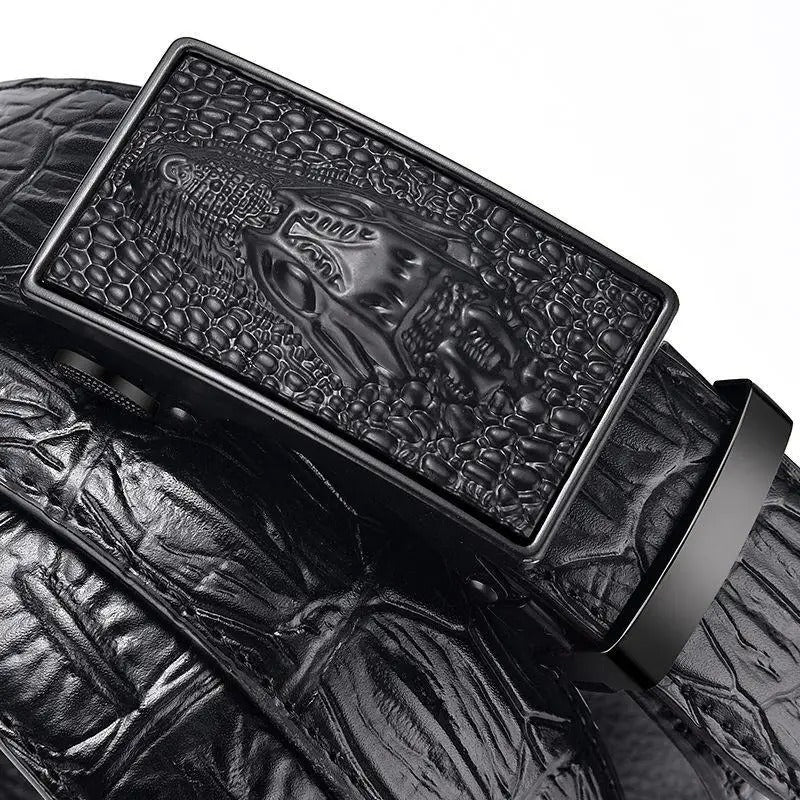 Ceinture Automatique pour Homme motif Crocodile