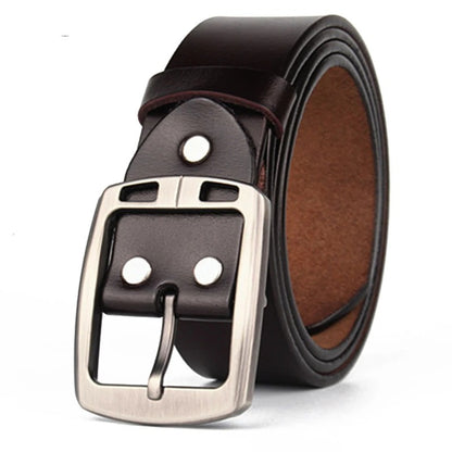 Ceinture vintage en cuir véritable pour Homme