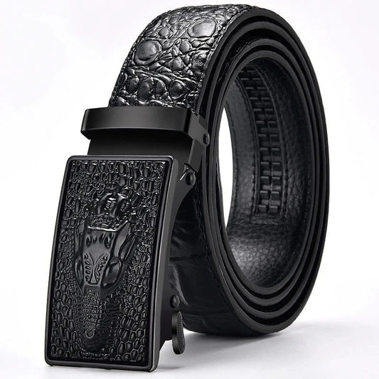 Ceinture Automatique pour Homme motif Crocodile