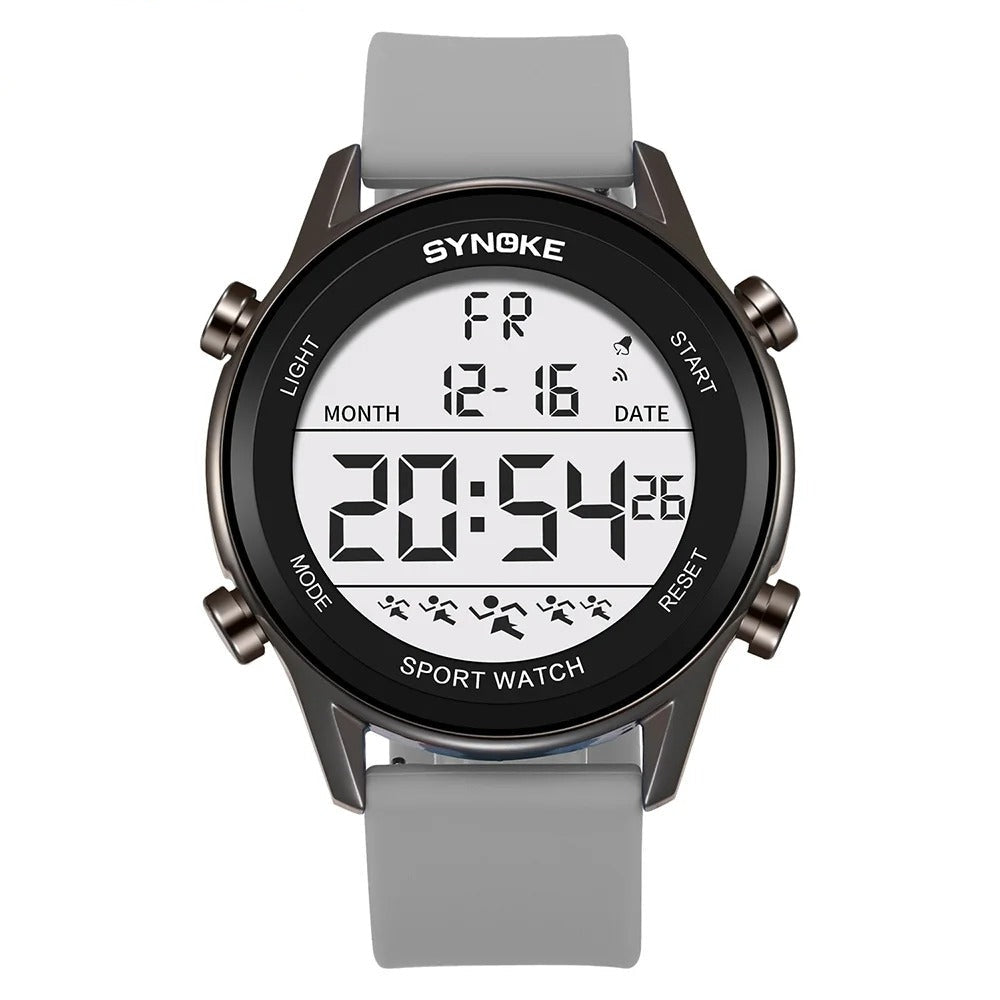 Montre Digitale Sport Homme Grand Écran LED