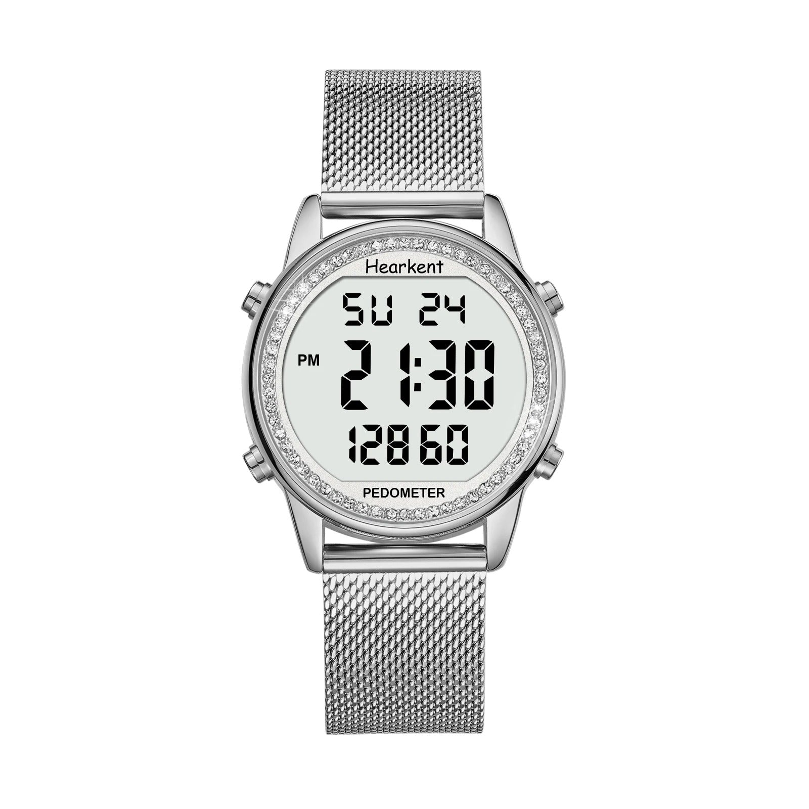 Montre Digitale Femme – Podomètre, Étanche 30M & Élégante