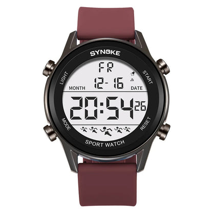 Montre Digitale Sport Homme Grand Écran LED