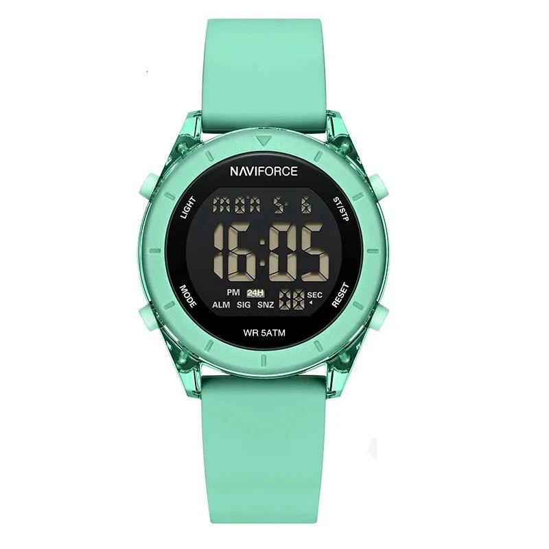 Montre Femme Digitale Verte