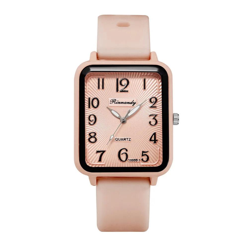 Montre Femme Rectangulaire  orange