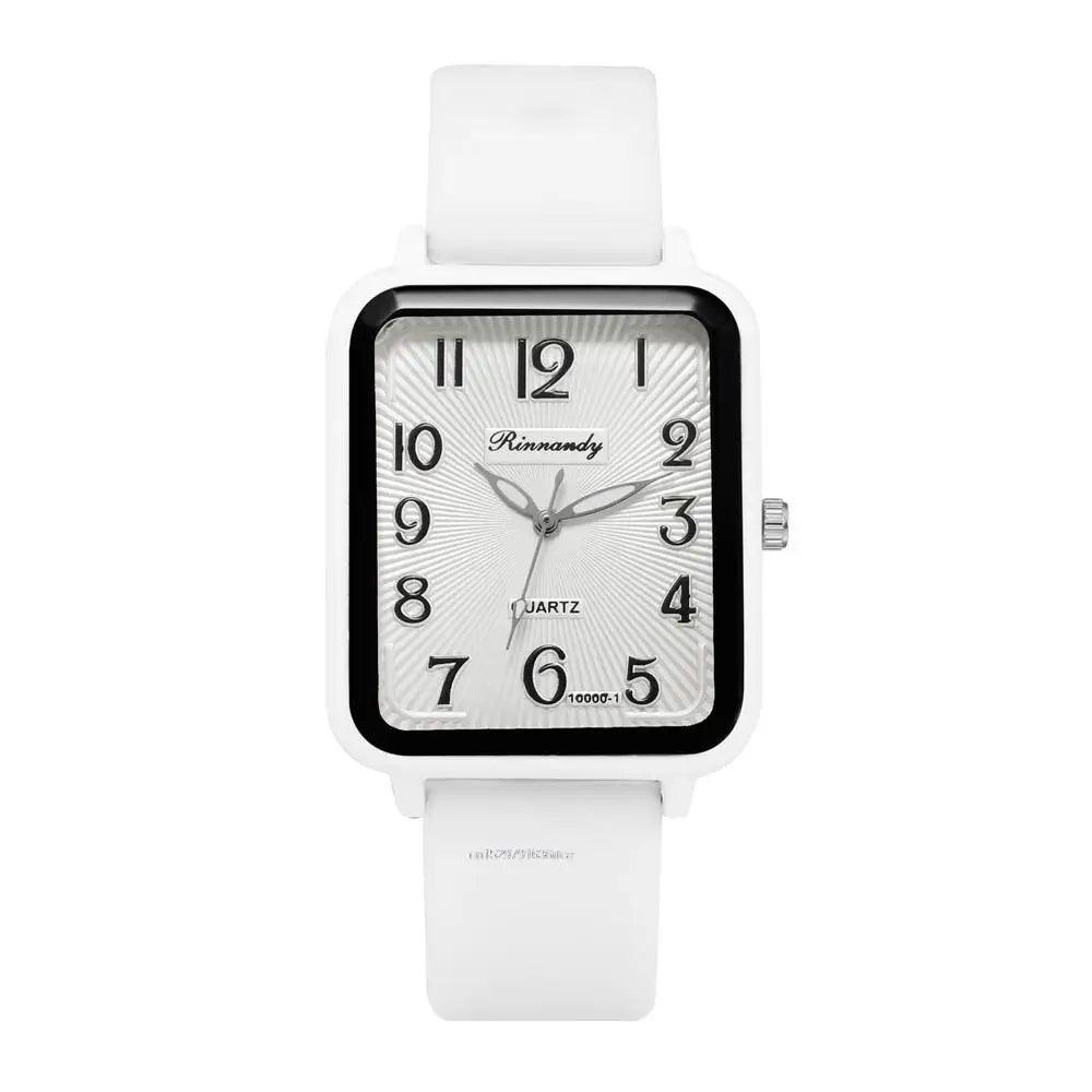 Montre Femme Rectangulaire blanche