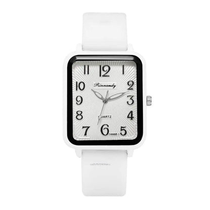 Montre Femme Rectangulaire blanche