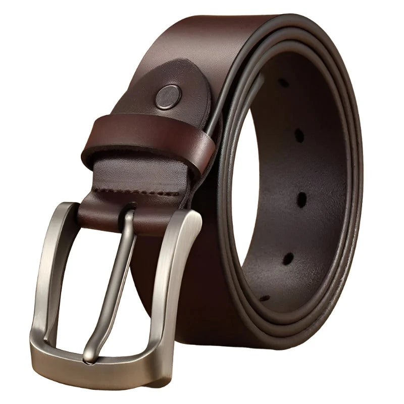 Nouvelle Ceinture Cuir Homme marron