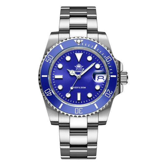 Montre à Quartz Etanche en Acier Inoxydable pour Homme