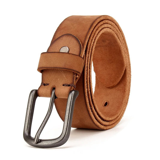 Ceinture en cuir véritable pour jeans