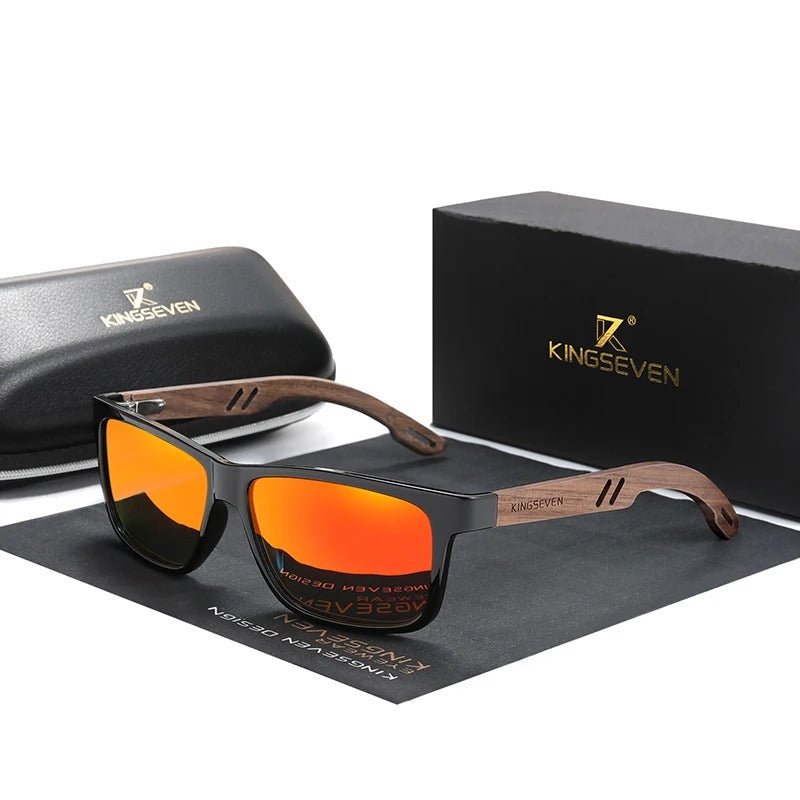 Lunettes de Soleil en Bois de Noyer