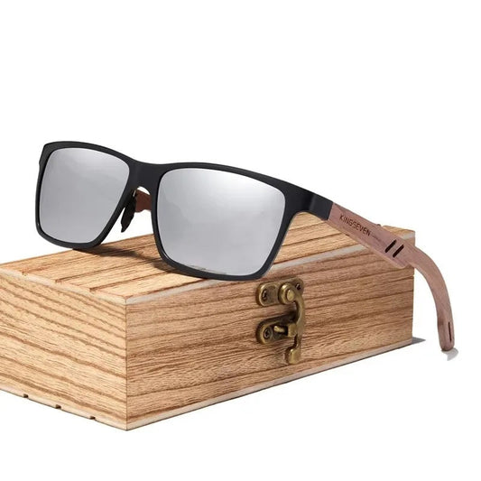 Lunettes de Soleil en Bois et Aluminium