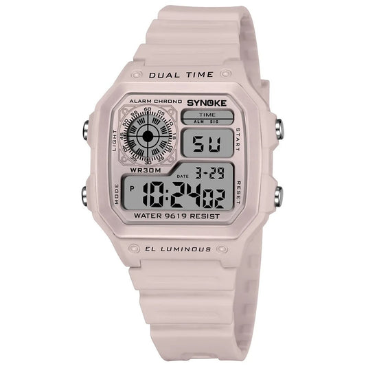 Montre Digitale Femme – Sport, Alarme & Chrono