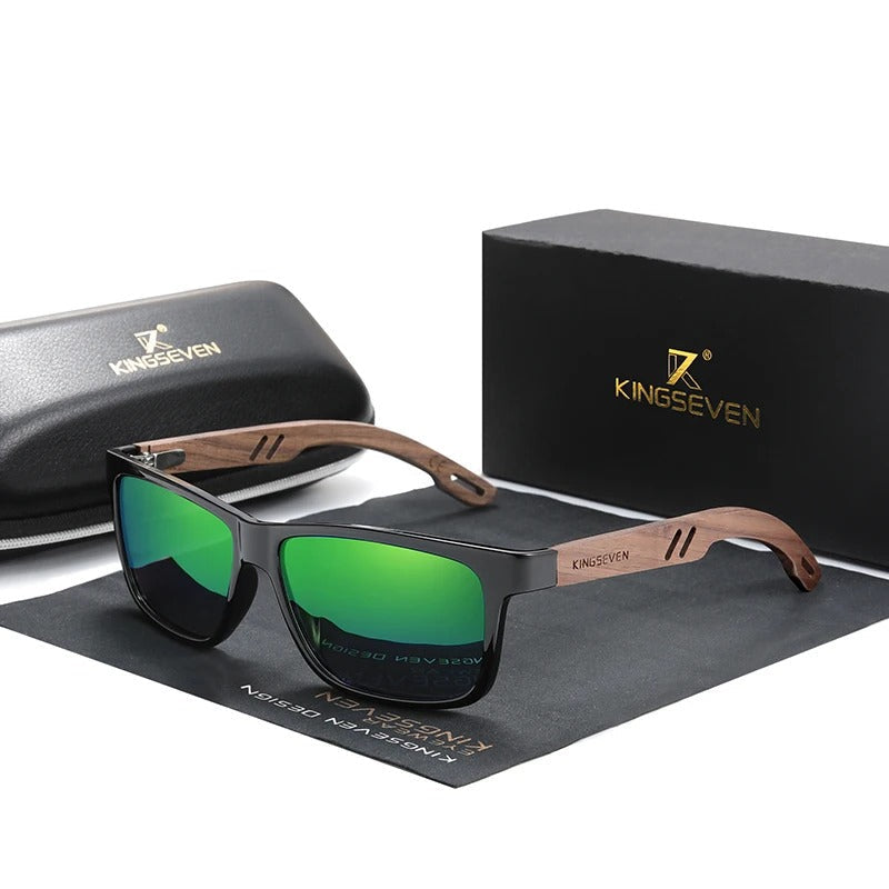 Lunettes de Soleil en Bois de Noyer